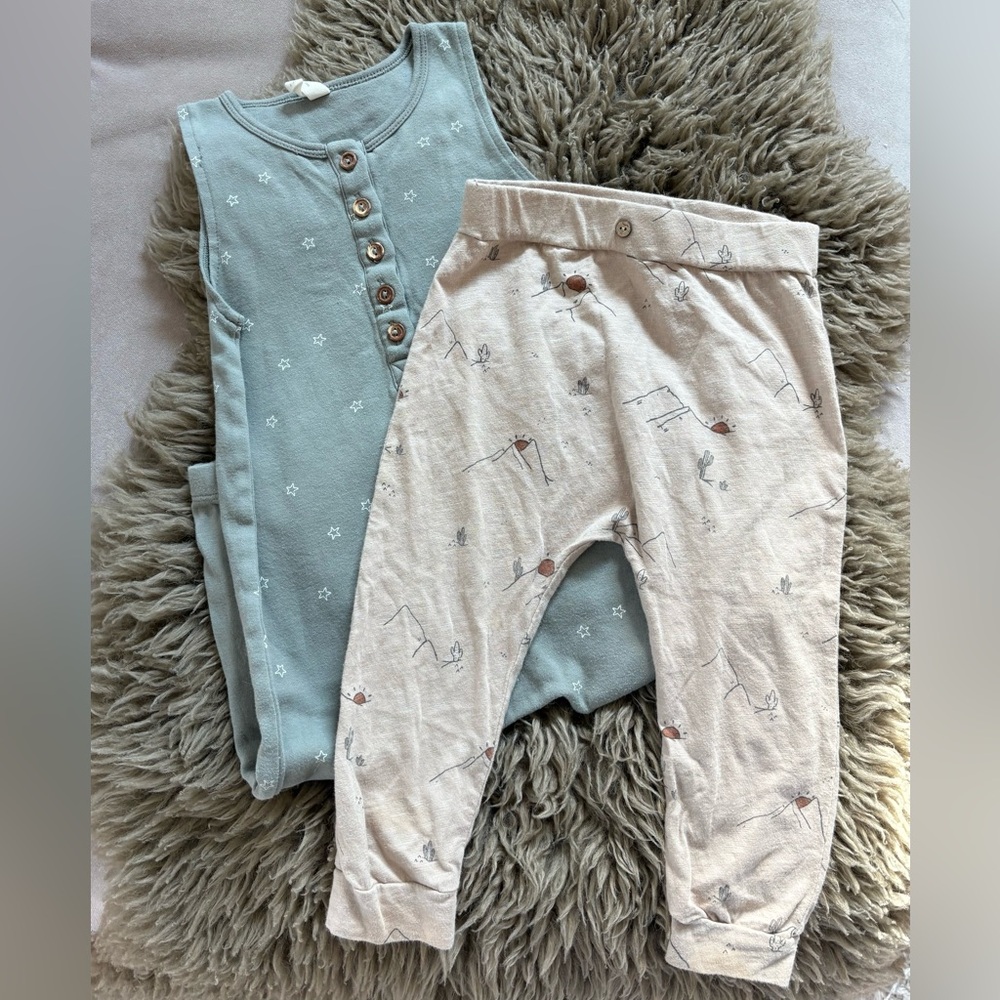 Quincy Mae / Rylee + Cru Romper and Pants Bundle, Size 2T